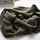 Snood knitted in two turns from mohair khaki. Snudy1. Scarfland. My Livemaster. Фото №5