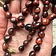Бусы из бычьего глаза. Бусы. gemstone. Ярмарка Мастеров.  Фото №4
