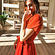 Яркое красное платье - каскад. Платья. Sati Dresses (satidresses). Ярмарка Мастеров.  Фото №5