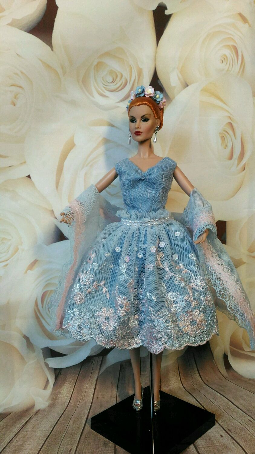 Одежда д/кукол Mary Poppins комбинезон с шапочкой Кружева 452165