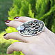 Order Ethnic Avant-garde series ring made of 925 HB0074 silver. Sunny Silver. Livemaster. . Rings Фото №3