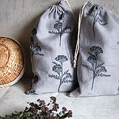 Для дома и интерьера handmade. Livemaster - original item A set of bags for storing herbs, for bread. Handmade.