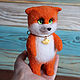 Fox green-Eyed toy made of wool, Felted Toy, Moscow,  Фото №1