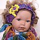 HEADBAND ,headband for baby girl 'Purple openwork'. Bandage. Gala Devi (crochet design). My Livemaster. Фото №6