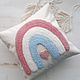 Pillows for children: Pillow embroidered Rainbow, Baby pillow, Samara,  Фото №1