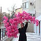 Гирлянда из искусственной сакуры. Оформление входного пространства, Гирлянда из цветов, Ставрополь,  Фото №1