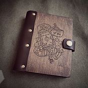 Канцелярские товары handmade. Livemaster - original item notebooks: Wooden notebook A5. Handmade.