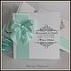 Wedding invitation with bow 'Lyrics' Tiffany. Invitations. Nadezhda (Nk2907). Online shopping on My Livemaster.  Фото №2