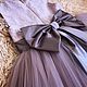 Заказать Платья В НАЛИЧИИ Шикарное платье для девочки тона тауп. AnnSennDress. Ярмарка Мастеров. .  Фото №3