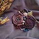 Brooch textile "Autumn berries", Brooches, Moscow,  Фото №1