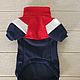 Order Clothing for cats 'Fleece jacket - Blue with red, white'. Happy-sphynx. Livemaster. . Pet clothes Фото №3