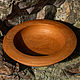 Деревянная миска (тарелка) ручной работы для еды, натуральная, Тарелки, Мезмай,  Фото №1