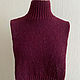 Манишка твидовая удлиненная, меринос. Манишки. FAVORITE KNITWEAR (Наталья). Интернет-магазин Ярмарка Мастеров.  Фото №2