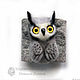 Order Owl bracelet / owl – transformer (3in1) – bracelet, brooch, pendant. Woolen Zoo. Livemaster. . Bead bracelet Фото №3