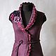 Валяный жилет "Violet". 44 -46р. Жилеты. Felt&Lar. Интернет-магазин Ярмарка Мастеров.  Фото №2