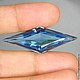 Topaz (Lab.) 
 Weight - 17.72 ct Shape-Fancy Color - London blue-Size - 39.2x14.1x9.2 mm. group processing: b dop. treatment: Radiated Purity: IF Region:Brasil
