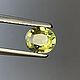 1.05ct Сертифицированный Натуральный негретый желтый Сапфир (Тонго), Природные материалы, Москва,  Фото №1