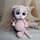  котик, розовая кошка. Мягкие игрушки. Toys-by-panda. Ярмарка Мастеров.  Фото №4