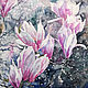 Watercolor painting Magnolia Spring flowers, Pictures, Magnitogorsk,  Фото №1