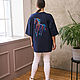 Copy of Long white T-shirt The Mezen painting. T-shirts. NATALINI. Ярмарка Мастеров.  Фото №7
