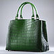 Crocodile leather women's bag, handmade IMA0942G4. Classic Bag. CrocShop. Online shopping on My Livemaster.  Фото №2