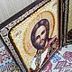 Икона бисером "Христос-Спаситель и Пресв.Богородица Казанская". Иконы. Домовёнок Кузя. Ярмарка Мастеров.  Фото №6