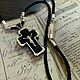 Заказать Крест из дерева. Мужской. Золото с Серебром, Эксклюзивный. Valentin «Эксклюзивные Украшения». Ярмарка Мастеров. . Крестик Фото №3