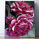 Painting 'Purple roses' oil on canvas 40h50 cm, Pictures, Moscow,  Фото №1