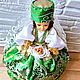 Кукла - грелка для чайника Татарочка в зелёном. Кухонные наборы. Анна Кудряшова(фомина) (Nika2000god). Ярмарка Мастеров.  Фото №5