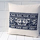Embroidered pillow Annunciation bridge set of author's postcards. Pillow. pillowstown. My Livemaster. Фото №4