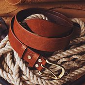 Аксессуары handmade. Livemaster - original item Premium Leather Men`s Belt. Handmade.