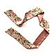 Twilly Ribbon Bow Tie made of silk with Painted Batik Dusty Rose. Ties. Silk Batik Watercolor ..VikoBatik... My Livemaster. Фото №4