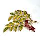 Винтаж: Брошь Рябина/Mountain Ash, Exquisite,Англия,винтаж. Броши винтажные. Английский дворик. Ярмарка Мастеров.  Фото №6