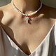 Чокер из жемчуга и серебра. Бусы из жемчуга и серебра. Чокер. 4NADYA Jewelry. Ярмарка Мастеров.  Фото №12