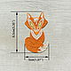 Embroidered patch Red fox applique patch 1.97"x3.35". Applications. materials for creative Anna Sintez. Online shopping on My Livemaster.  Фото №2
