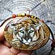  pendant with lacquer miniature Puma. Pendant. Olesy Losygina. My Livemaster. Фото №6