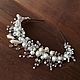 Diadema de novia, diadema de Perlas, diadema de Boda, corona Blanca. Bridal Tiara. torystyle (ToryStyle). Интернет-магазин Ярмарка Мастеров.  Фото №2