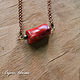 Pendant with coral 'In the style of minimalism'. Pendant. BijouSiberia. Online shopping on My Livemaster.  Фото №2