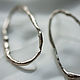 Hoop Earrings: Asymmetric silver earrings, Congo earrings, Almaty,  Фото №1
