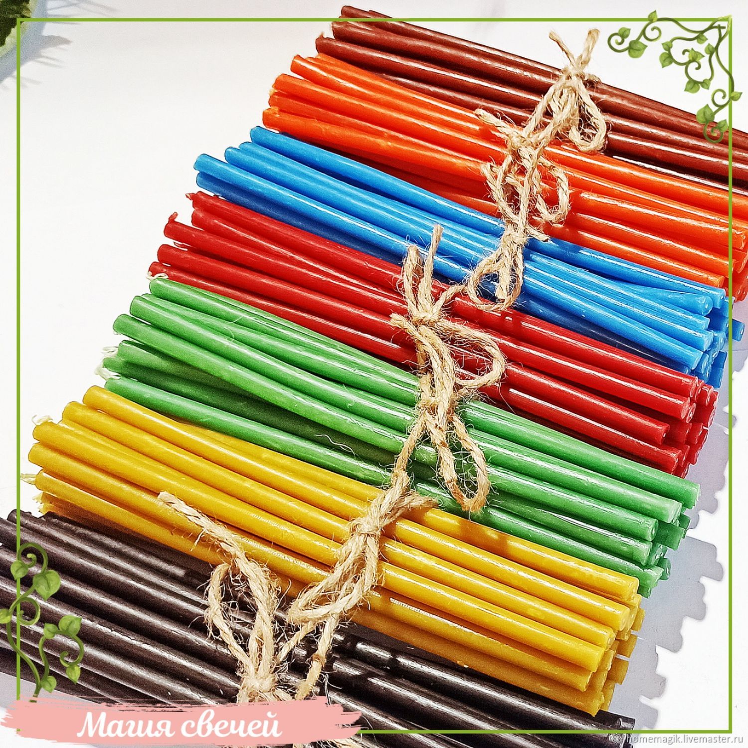 Оранжевые восковые свечи – купить онлайн на Ярмарке Мастеров – MAGOQRU ...