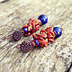 Order Earrings with lapis lazuli and aventurine. Nitkabusin. Livemaster. . Earrings Фото №3