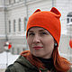 Заказать Яркая шапка с ушками Рыжая. Алия Аслямова ALZA. Ярмарка Мастеров. . Шапки Фото №3