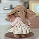 Слоненок ручной работы. Тедди Зверята. MyTeddyStore. Ярмарка Мастеров.  Фото №4