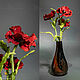 Заказать  Три стеклянных мака в вазе. md-3mak-vase-5_20.5. ArtStudio MalinoDesign. Ярмарка Мастеров. . Элементы интерьера Фото №3