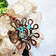 Pendant with howlite. Pendant. Chezarr. Online shopping on My Livemaster.  Фото №2