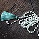 Mala rosary 108 beads made of emerald and silver, delicate green rosary, Rosary, Pereslavl-Zalesskij,  Фото №1