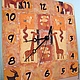 Часы настенные в детскую. Декупаж. "Сафари". Часы классические. Виктория. Ярмарка Мастеров.  Фото №6