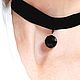  "Чокер чёрная бусина". Комплекты украшений. Екатерина (BuyBeads). Интернет-магазин Ярмарка Мастеров.  Фото №2