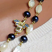 Украшения handmade. Livemaster - original item Necklace beads Bee pearls Mother of pearl. Handmade.