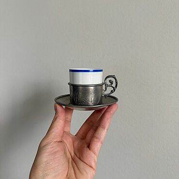 Винтаж ручной работы. Ярмарка Мастеров - ручная работа Винтаж: Кофейная пара. Handmade.